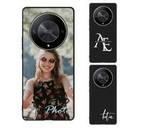 AESTHESTIFY Custom Case for Honor X9b 5G Personalized Photo - Liquid Silicone TPU, Slim Soft Shockproof Protective Shell, Customized Picture Logo Text Unique Phone Cover Gift, Black