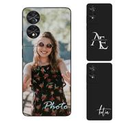 AESTHESTIFY Custom Case for TCL 40 NXTPAPER Personalized Photo - Liquid Silicone TPU, Slim Soft Shockproof Protective Shell, Customized Picture Logo Text Unique Phone Cover Gift, Black