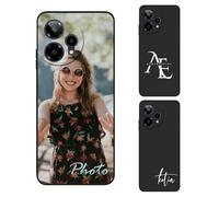 AESTHESTIFY Custom Personalized Case for Cricket Icon Plus 2026 / AT&T Verge 2 - Customized Photo Picture Logo Text Phone Cover, Protective Silicone, Slim Soft Shockproof Cases Unique Gift, Black