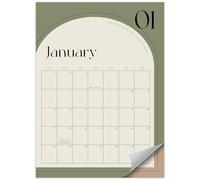Aesthetic 2025 Magnetic Fridge Calendar - Runs Until December 2025 - The Perfect Monthly Refrigerator Calendar With Minimal Designs for Easy Organizing