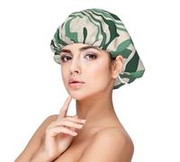 Aesthetic 70S Abstract Wavy Swirl Cute Sage Green Aesthetic,Adjustable Silk Hair Wrap Adult's Satin Sleeping Cap Hair Women's Elastic Sleep Bonnet