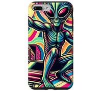Aesthetic Alien Summer Surfer Retro Alien Surfing Mens Case for iPhone 7 Plus/8 Plus