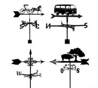 Aesthetic and Functional Weather Vane in Metal Captures Light Breezes Accurately (A)