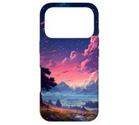 Aesthetic Anime Lofi Night Landscape Case for iPhone 17 Pro