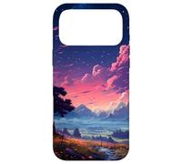 Aesthetic Anime Lofi Night Landscape Case for iPhone 17 Pro Max