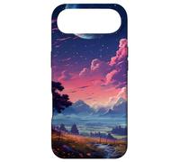 Aesthetic Anime Lofi Night Landscape Case for iPhone Air