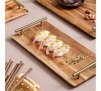 Aesthetic Appeal Meets Functionality in This Premium Wooden Serving Board With Metal Hardware (big)