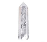 Aesthetic Appeal of Multicolored Natural Stone For Crystals Unique Six Sided Columns Featuring Healing Properties of Amethyst & Rose Quartz (A)