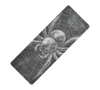 Aesthetic Art Painting Spider printed hot yoga mat For floor, natural rubber non slip, with carrying bag tapete para ejercicio 71x26 inches
