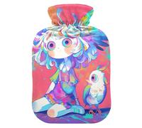 Aesthetic Beauty Ant hot Water Bottles with Soft Cover, 2L Warmer Bag for Neck and Shoulder Pain Relief