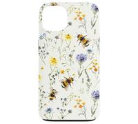 Aesthetic Bee And Wildflowers Boho Modern On Beige Case for iPhone 13