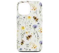 Aesthetic Bee And Wildflowers Boho Modern On Beige Case for iPhone 13 Pro Max