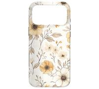 Aesthetic Beige Tan Wildflower Floral Minimal Flower Boho Case for iPhone 17 Pro Max