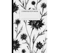 Aesthetic Black and White Floral Journal: Elegant Black & White Floral Notebook for Writing, Note-Taking, School, Work, Gratitude, or self care