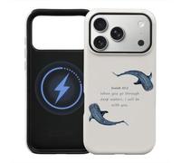 Aesthetic Blue Whale Shark Christian Phone Case Fit for iPhone 17 Pro Max Case, Magnetic Dual-Layer Jesus Bible Shockproof Protective Ocean God Faith Phone Cover for Girl Women Boy Men - 6.9 Inch