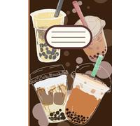 Aesthetic Boba Coffee Pattern: Lined Notebook/Journal With 120 Pages