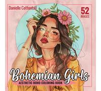 Aesthetic Boho Coloring Book: Bohemian Girls, Hippie Style - Beautifull coloring pages for adults and teens (Boho Coloring books)