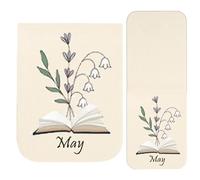 Aesthetic Bookmarks, Vintage PU Leather Stand, Magnetic Vintage Bookmark for Reading - for Children, Adults, Students and Reading Lovers at School, Work and Home