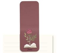 Aesthetic Bookmarks - Vintage Style PU Leather Bookmark Holder - Vintage Magnetic Bookmarks for Reading for Teens and Adults - Ideal for Reading, School, Office, Study, Diary