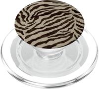 Aesthetic Brown Zebra Y2K Retro Vintage Pattern PopSockets PopGrip for MagSafe