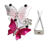 Aesthetic Butterfly Car Perfume Clip Ensures a Refreshing Atmosphere on the Road (Pink)