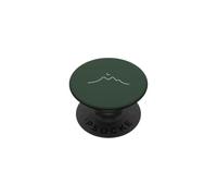 Aesthetic Celestial Moon and Mountain Outline PopSockets Adhesive PopGrip