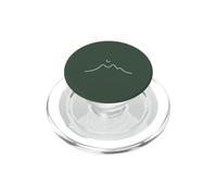 Aesthetic Celestial Moon and Mountain Outline PopSockets PopGrip for MagSafe