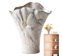 Aesthetic Ceramic Pots - Stylish Hydroponic Plant Container for Indoor Greenery | Minimalist Decorative Flowers, & Succulents, Shelf, Table or Window Display