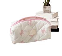 Aesthetic Cute Bow Pencil Case 7.87x3.14x3.14 in | Cream Style Preppy Pencil Case | High-Value Large-Capacity Portable Storage Bag for School Season, Birthdays, Christmas and Other Holidays