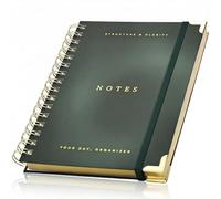 Aesthetic Daily Planner And Notebook With Hourly Schedule - Beautiful Spiral To do List Notepad For Work/Home to Organize Tasks And Appointments - Stylish School/Office Supplies Book For Women