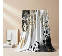 Aesthetic Elegant Style microfiber Blanket Anti Pilling All season Throw Blankets, Cozy Durable Soft Light Blankets Butterfly Flower For Office Couch Cinema Gifts Quality Washable 70 x 100cm Blue