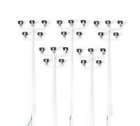 Aesthetic Enhancement 5 Pack of Model Railway LED Street Lights in HO Scale with Complete Wiring Setup