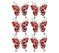 Aesthetic Enhancements Pack of Twelve Shimmering Butterfly Decals for Interior Design (PJD4010-ZC)