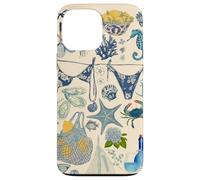 Aesthetic European Summer Coastal Preppy Coquette Collage Case for iPhone 13 Pro Max