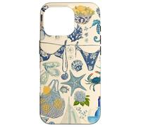 Aesthetic European Summer Coastal Preppy Coquette Collage Case for iPhone 16 Pro