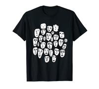 Aesthetic Face Party Hand Drawn Human Face Art Portrait T-Shirt