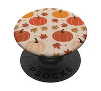 Aesthetic Falling Leaves Pumpkin Spice Harvest Cozy Autumn PopSockets Adhesive PopGrip