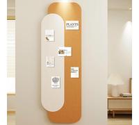 Aesthetic Felt Bulletin Board for Office Home School,Large Cork Board Alternative,Self Adhesive Pin Boards 30 Pushpins,Foldable Photos Vision Boards (Camel Coffee,40×80cm)