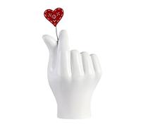 Aesthetic Finger Statues Heart Hands Sculpture | Resin Sculpture, Modern Gesture Decoration, Office Ornaments, Romantic Home Decoration for Living Room, Coffee Table, Bookcase