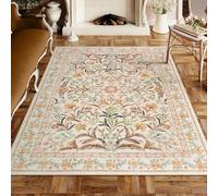Aesthetic Floral Area Rug for Bedroom & Living Room Decor Multicolor Green & Brown 180 x 200 cm Perfect for Girls' Room & Nursery Soft Comfortable Tappeto.
