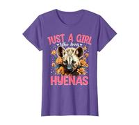 Aesthetic Floral Just A Girl Who Loves Hyenas T-Shirt