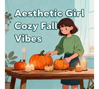 Aesthetic Girl Cozy Fall Vibes Coloring Book: Boost Creativity For Early Learners Easter Basket Gift Cute Simple Pictures Calm And Engaging Activity ... For Early Learners Easter Basket Gi