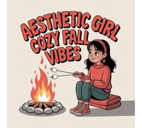 Aesthetic Girl Cozy Fall Vibes Coloring Book: Build Focus Little Hands Coloring Pages Rainy Day Fun For Early Learners Encourage Relaxation Improve ... Little Hands Coloring Pages Rainy Day Fun For