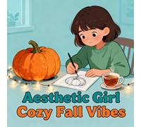 Aesthetic Girl Cozy Fall Vibes Coloring Book: Family Bonding For Toddlers And Preschoolers Great Christmas Gift Bold Line Simple Pictures Enjoy Hours ... GiftFamily Bonding For Toddlers And Preschoo