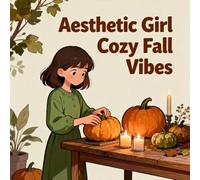 Aesthetic Girl Cozy Fall Vibes Coloring Book: Little Hands Easy Outlines Improve Fine Motor Skills For Kids Easter Basket Gift Build Focus Build ... Outlines Improve Fine Motor Skills For Kids