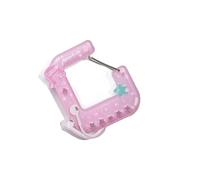 Aesthetic Girls Bag Charm Carved Music Player Keychain Hollow Acrylic Carabiner Practical Climbing Hook Anime Styles Bag Accessory