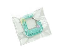 Aesthetic Girls Bag Charm Carved Music Player Keychain Hollow Acrylic Carabiner Practical Climbing Hook Anime Styles Bag Accessory