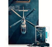 Aesthetic Helicopter Overhead View 1000 Pieces Puzzles for Adults Strong Memory Quality Print Fun Challenge Night Fun (38x26cm)