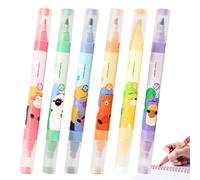 Aesthetic Highlighter 6 Colours Erasable Highlighter Pens