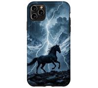 Aesthetic Horse On Snow Mountain And Fantasy Thunder Case for iPhone 11 Pro Max